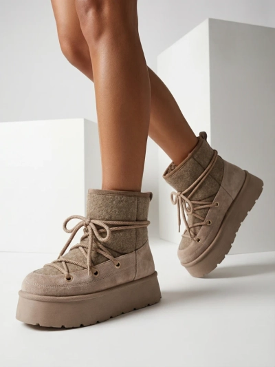 Royalfashion Dámské šněrovací sněhule Filori