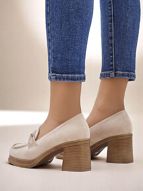 Royalfashion жіночі лофери на стійкому каблуці Apareus