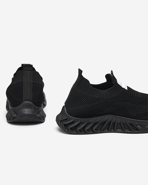 Чорне жіноче плетене спортивне взуття Rozane - Взуття