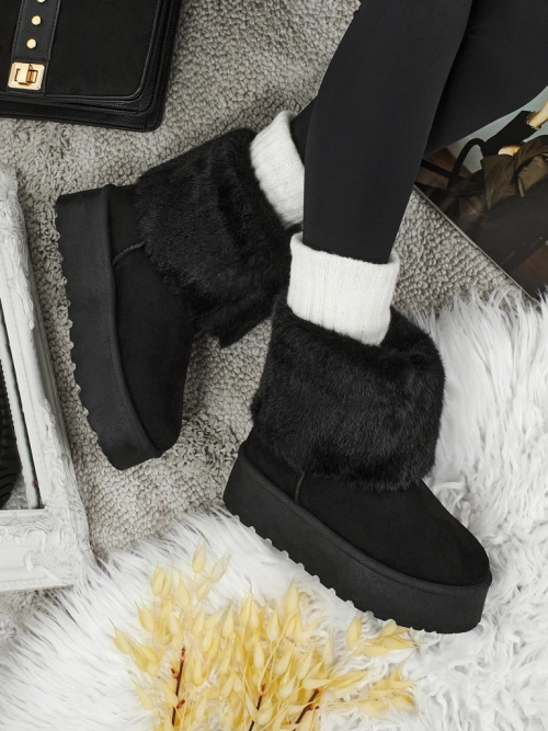 Чоботи a'la снігоходи жіночі з хутром Irelle