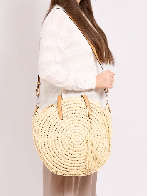 Royalfashion Кругла плетена сумка