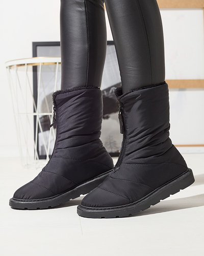 Чорні жіночі черевики а-ля снігоступи Tirigga- Footwear