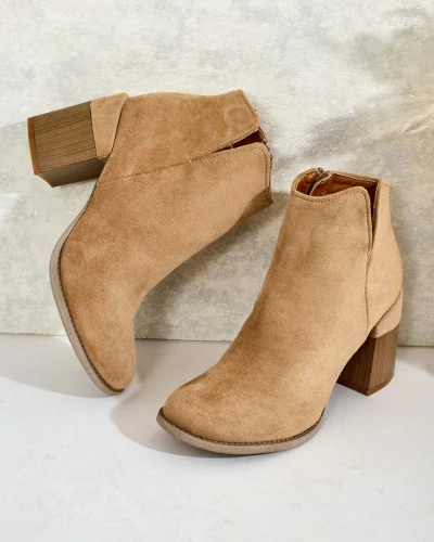 Royalfashion Dámské semišové kozačky eko Ovi