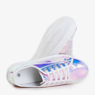 Білі голографічні кросівки на платформі Vorden - Взуття