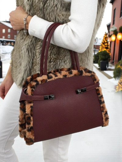 Malá dámská kabelka z eko kůže s panterkou Panthory