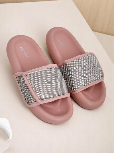 Royalfashion Dámské pantofle na ploché podrážce Sparkle Step