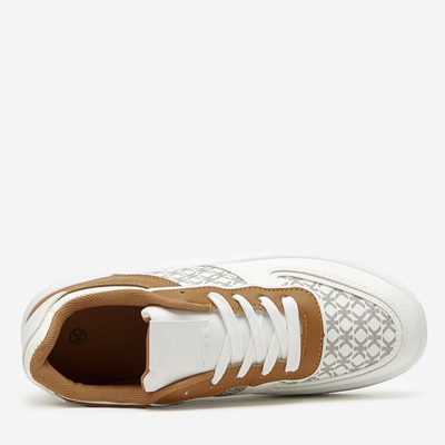 Білі кросівки з принтом Glou