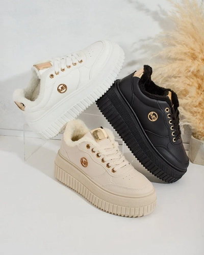 Royalfashion Zateplené dámské tenisky s kožíškem Sofi