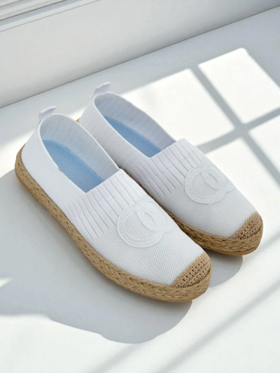 Dámské espadrilky Calista Biancha – bílé ploché z eko semiše, italský styl