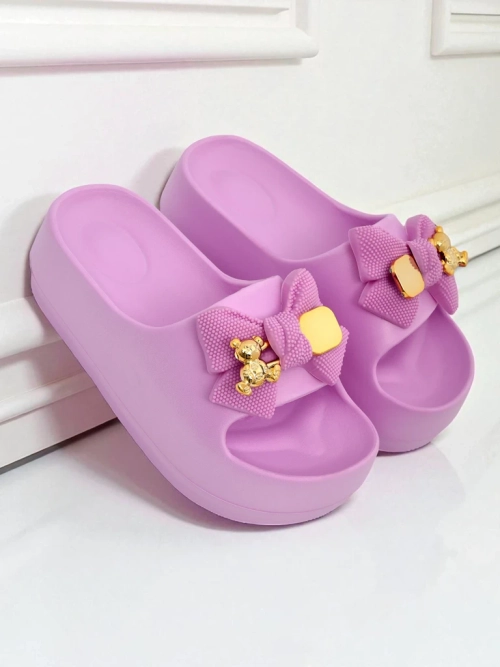 Royalfashion Жіночі гумові в'єтнамки з декоративним бантом Alday