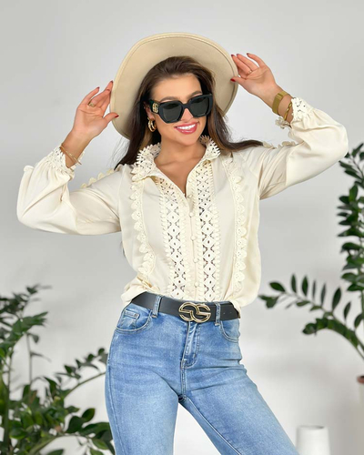 Royalfashion Dámská krajková košile