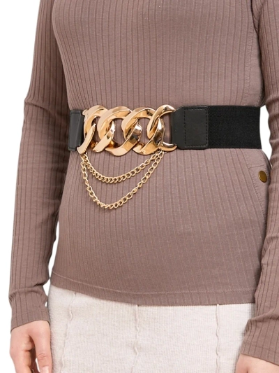 Широкий жіночий ремінь для штанів з гумкою