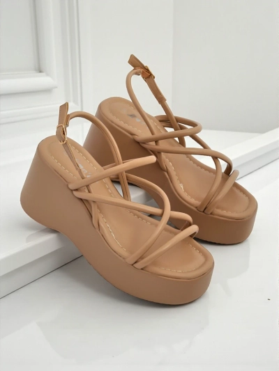 Royalfashion Dámské sandály na klínku Skyline Straps