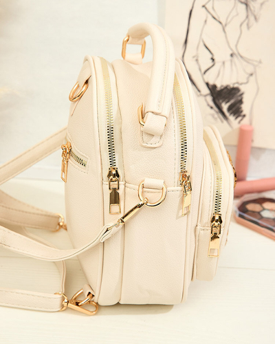 Royalfashion Malý dámský batoh z ekokůže s medvídkem