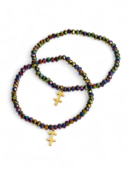 Royalfashion Два жіночі браслети з підвіскою у вигляді якоря