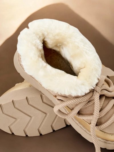 Жіночі зимові чоботи на шнурках Royalfashion Iniuc