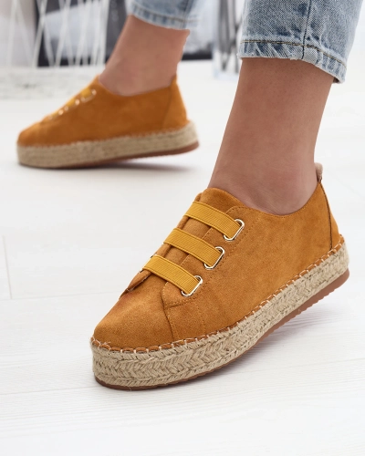 Mustard dámské sportovní tenisky Alener - Obuv