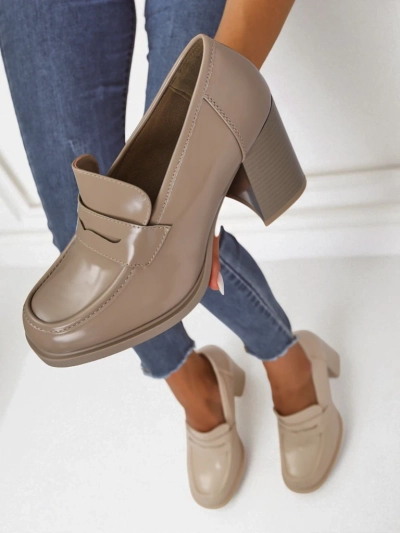 Royalfashion Dámské mokasíny na podpatku Minerva