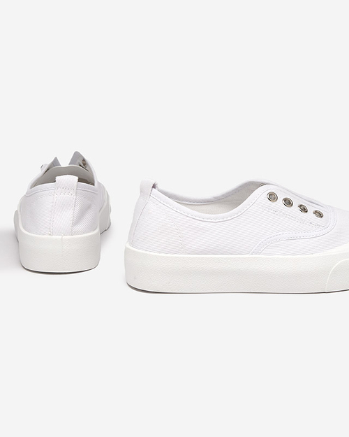 Жіночі білі кросівки на більш товстій підошві Askol- Shoes