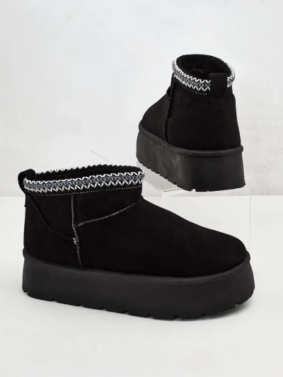 Royalfashion Dámské krátké boty a'la snow boots Xoalla