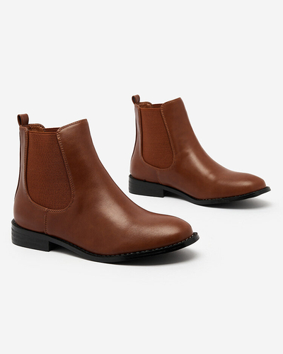 Royalfashion Чорні жіночі черевики a'la sztyblety з прикрасами Ederte