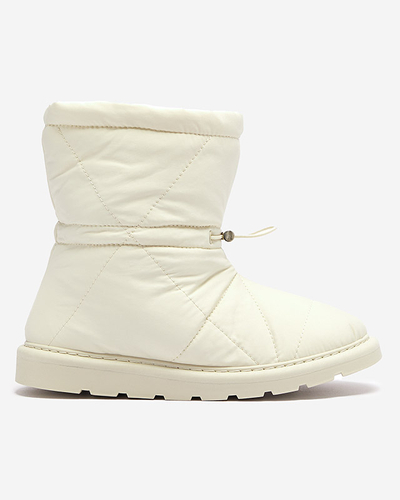 Béžové dámské zateplené boty a'la snow boots Kaliolen - Obuv