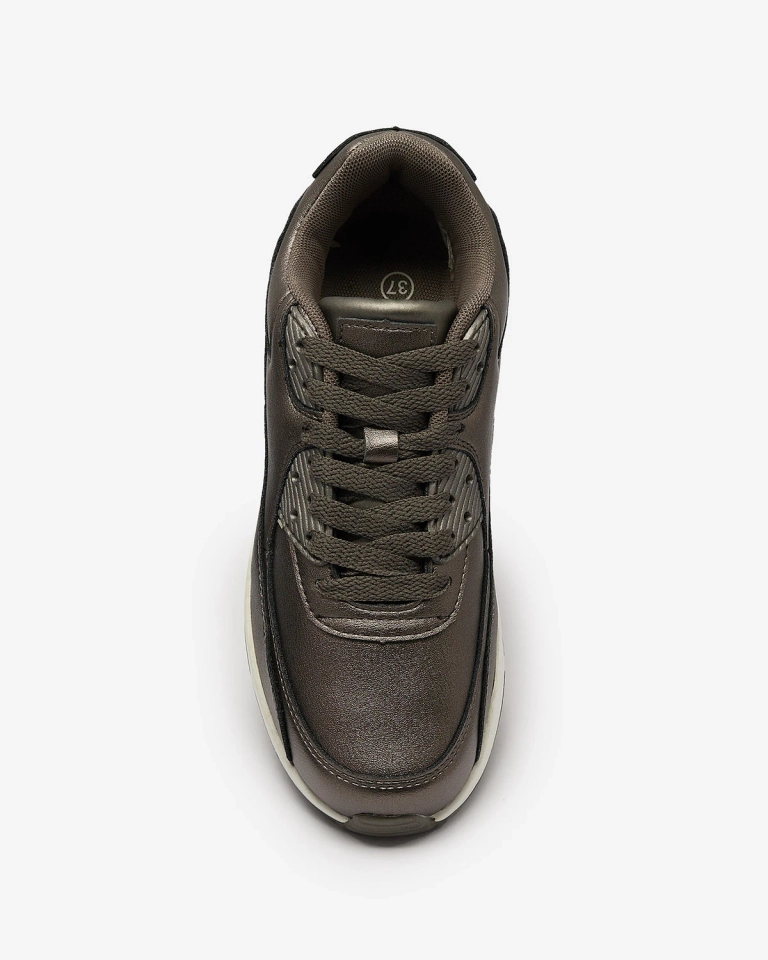 Dámská šněrovací sportovní obuv v grafitové barvě Moteri - Obuv