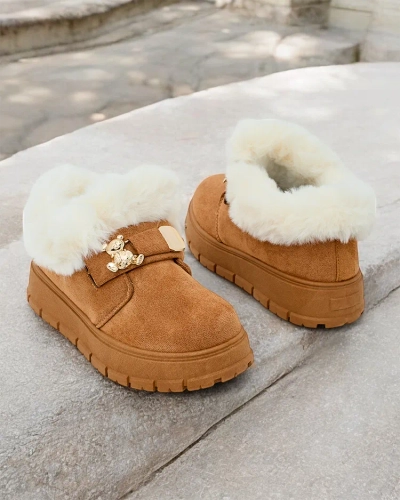 Royalfashion Жіночі короткі черевики а-ля снігоступи Dobis