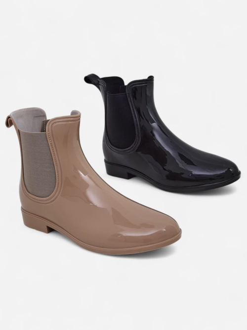 Royalfashion Жіночі лаковані гумові чоботи Seris