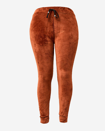 Royalfashion Dámské zateplené tepláky s lemováním