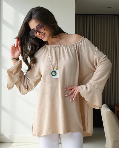 Royalfashion dámská blůza bez ramínek s volánky