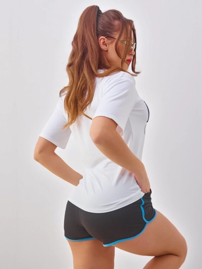 Royalfashion Dámská sportovní souprava s tričkem a šortkami Hello Summer