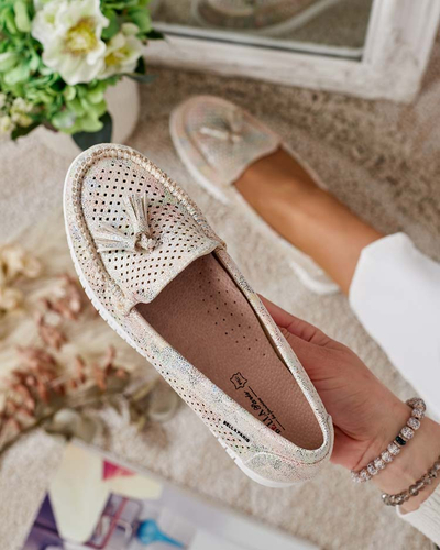 Royalfashion Dámské ažurové mokasíny Molaffa