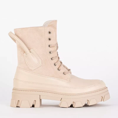 OUTLET Zateplené dámské béžové tašky Emilla - Obuv