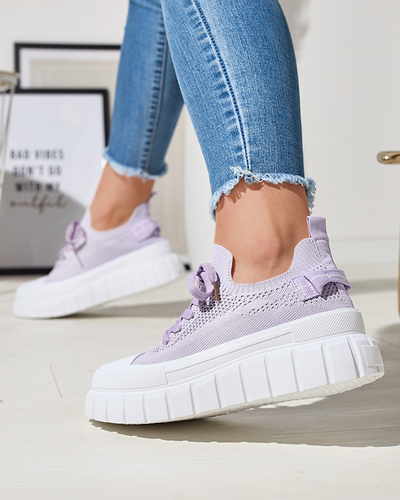Фіолетові спортивні кросівки на платформі Dakkos- Footwear