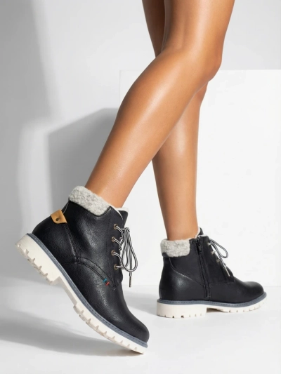 Černé chlapecké zateplené boty Tiptop - Boty