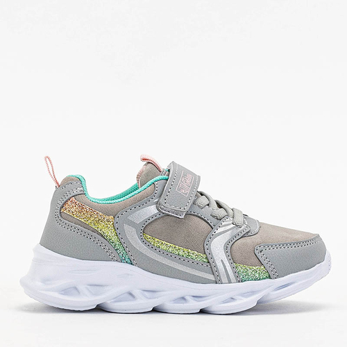 Світло -сірі дитячі кросівки Bomiksu