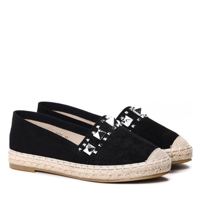 Czarne espadryle- Obuwie