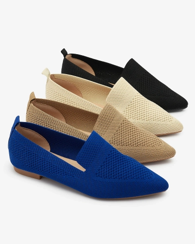 Dámské látkové baleríny ve světle hnědé barvě Aqsak- Obuv