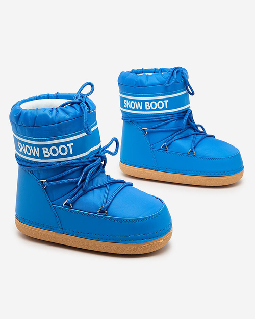 Сині жіночі снігоступи Royalfashion з рубчиком Soblesia
