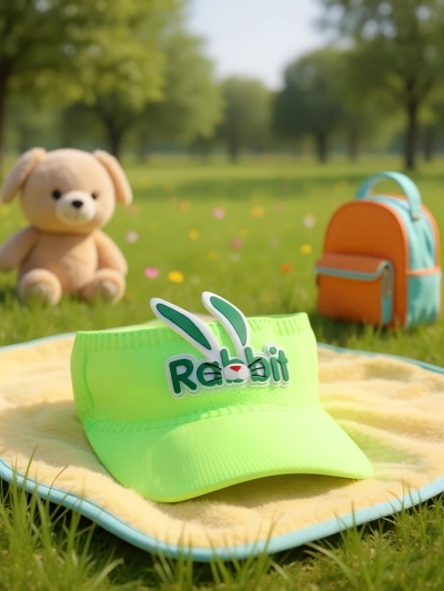 Royalfashion Дитячий козирок від сонця з вушками кролика