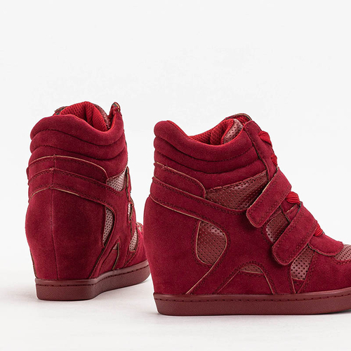 Бордові жіночі кеди на закритому якорі Janomi - Взуття