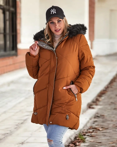 Жіноча зимова куртка Royalfashion Brown