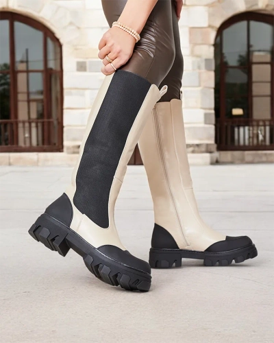 Royalfashion Бежеві жіночі напівчеревики Blyss