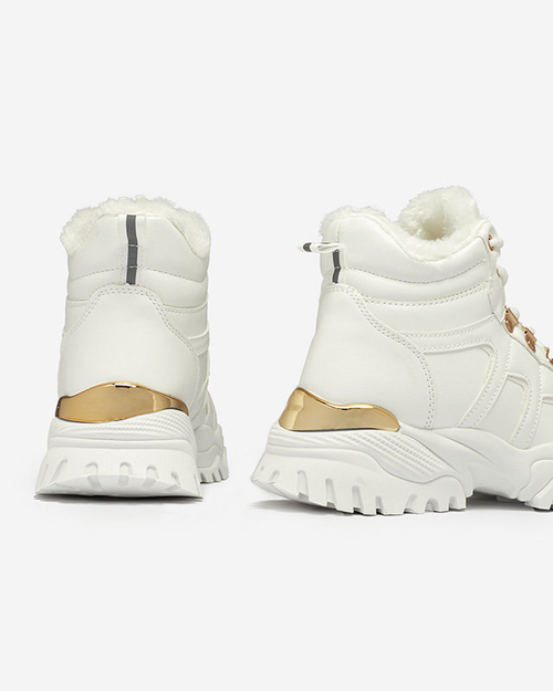 Білі черевики з екошкіри Vetorr- Взуття