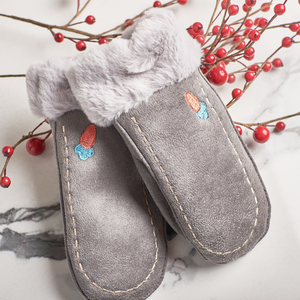 Šedé dětské rukavice na provázku a rukavicích bez prstů - rukavice