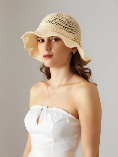 Royalfashion Жіночий капелюх з хвилястими полями Wave Breeze