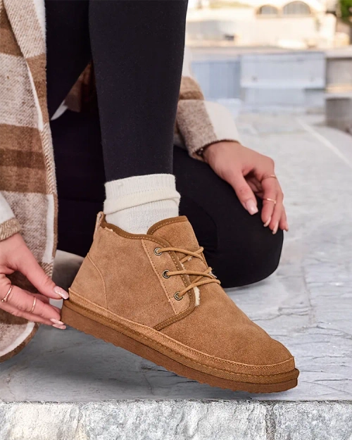 Коричневі чоловічі утеплені черевики Gavin