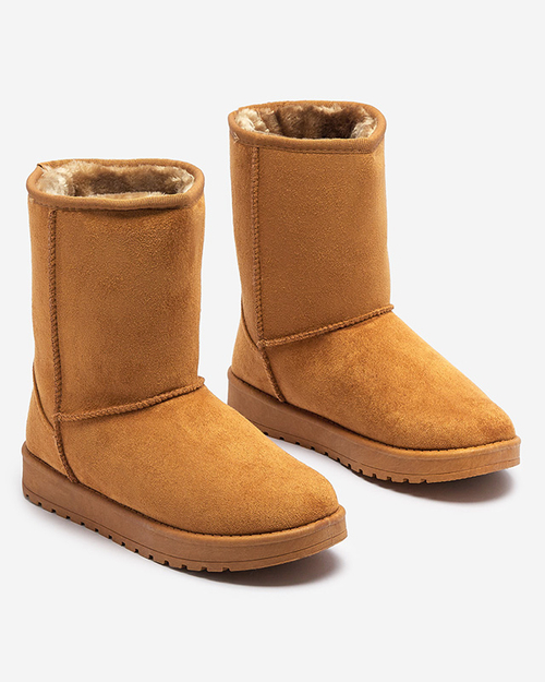 Черевики жіночі утеплені з екозамші Camel Kekic- Footwear