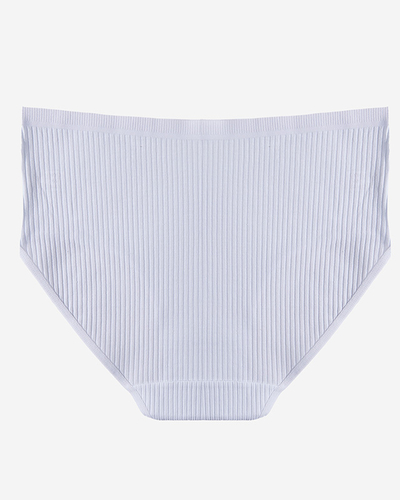 Білі трусики в рубчик для жінок - Нижня білизна